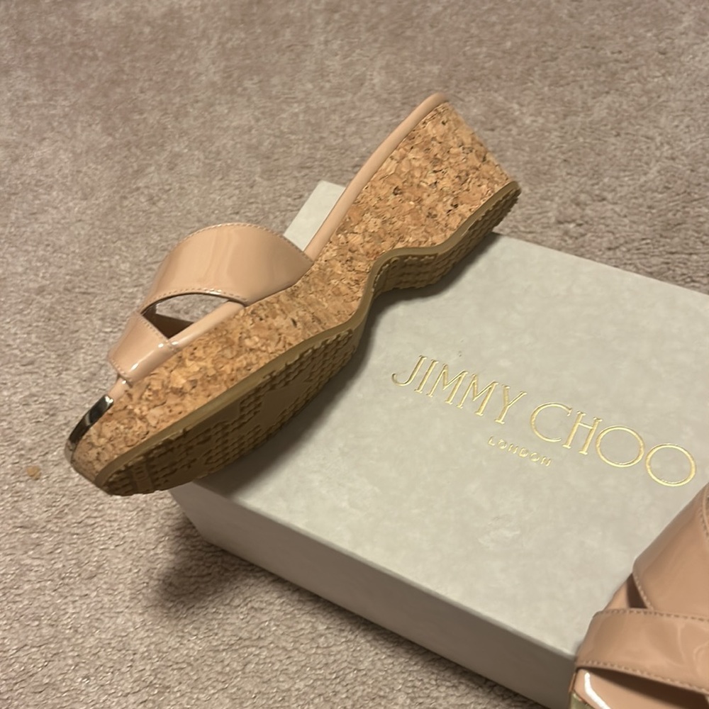 Beautiful basically brand new Jimmy Choo wedges only word once - Picture 2 of 5